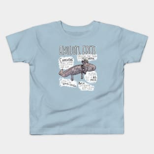 Axolotl Facts, Axolotl Steckbrief, Axolotl Funny Kids T-Shirt